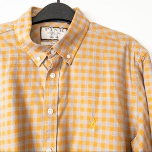 Thomas Pink Gingham Slim Fit Casual Shirt